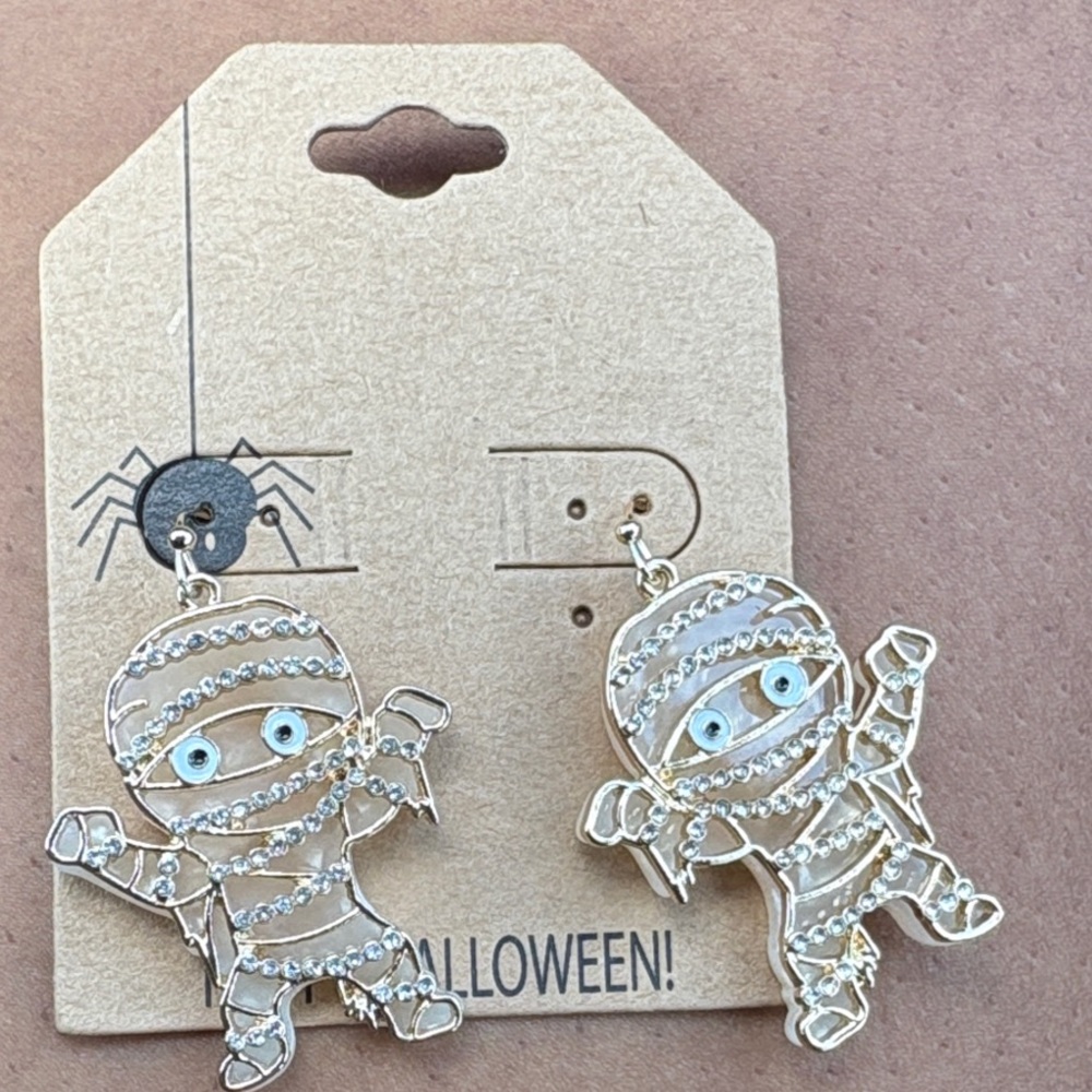 Gold Mummy Earrings